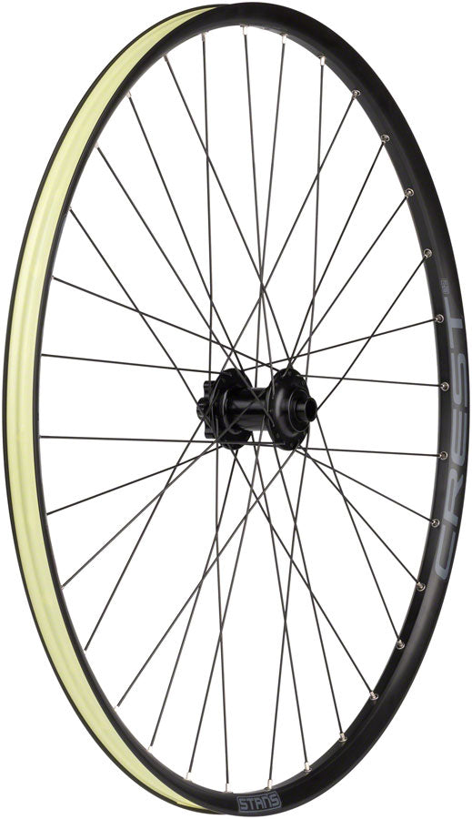 Stans No Tubes Crest S2 Front Wheel - 29" 15 x 100mm 6-Bolt Black