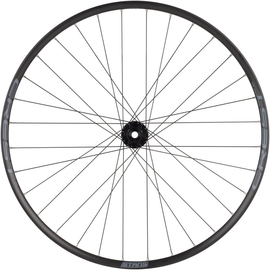 Stans No Tubes Crest S2 Front Wheel - 29" 15 x 100mm 6-Bolt Black