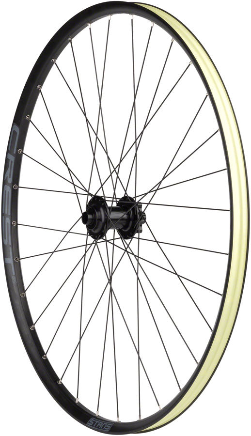 Stans No Tubes Crest S2 Front Wheel - 29" 15 x 100mm 6-Bolt Black