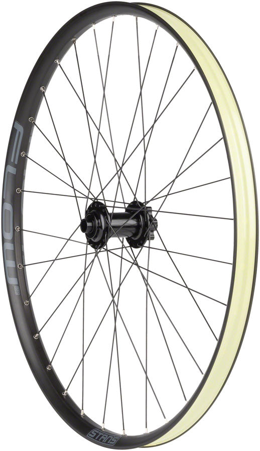 Stans No Tubes Flow S2 Front Wheel - 27.5" 15 x 110mm 6-Bolt Black-Goodwynn's