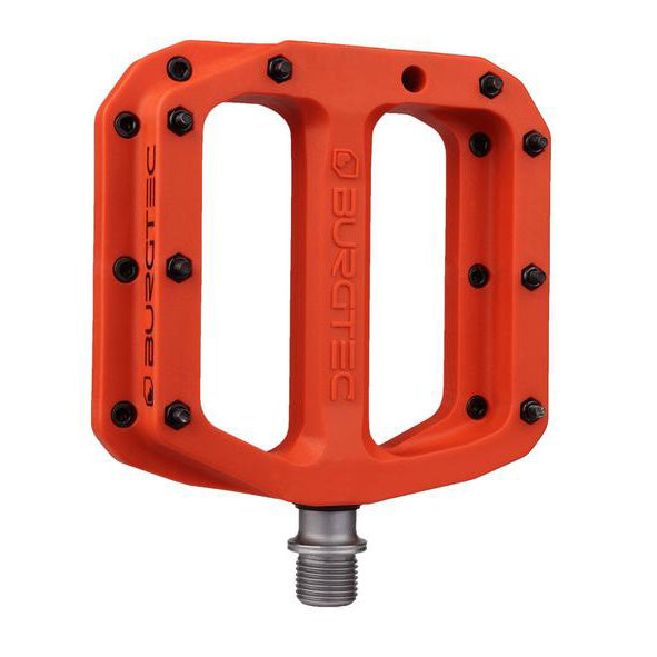 Burgtec MK4 Composite Flat Pedals - Iron Bro Orange