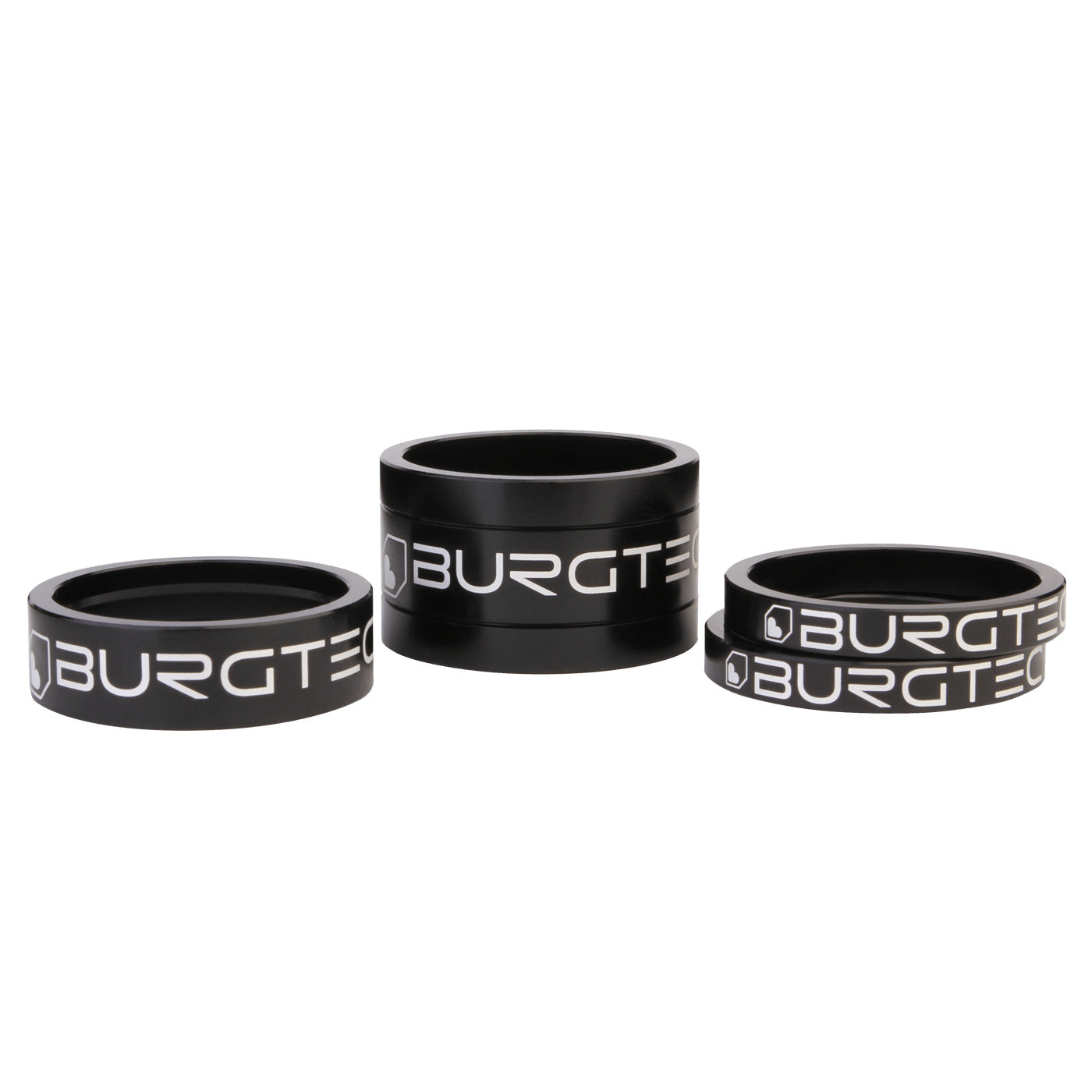 Burgtec Stem Spacer Kit - Burgtec Black Set/4-Goodwynn&#39;sGoodwynn&#39;s