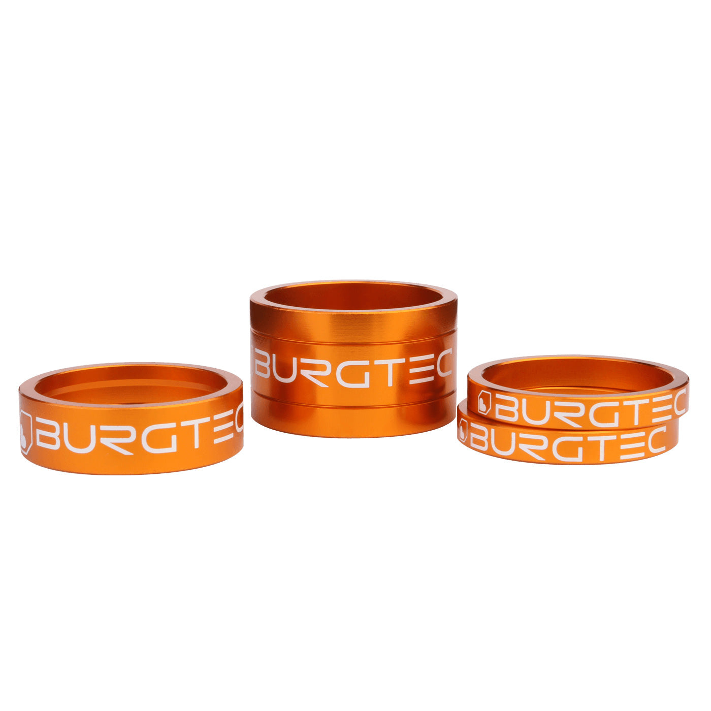 Burgtec Stem Spacer Kit - Iron Bro Orange Set/4-Goodwynn&#39;sGoodwynn&#39;s