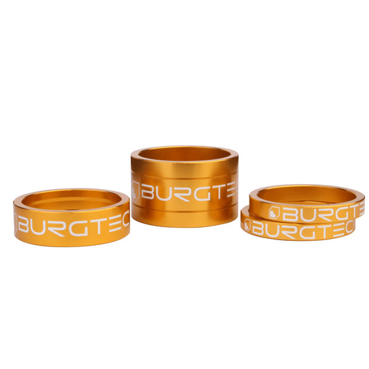 Burgtec Stem Spacer Kit - Bullion Gold Set/4-Goodwynn's