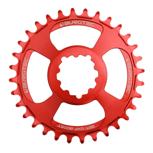 Burgtec GXP Boost 3mm Thick Thin Chainring 32T - Race Red-Goodwynn's