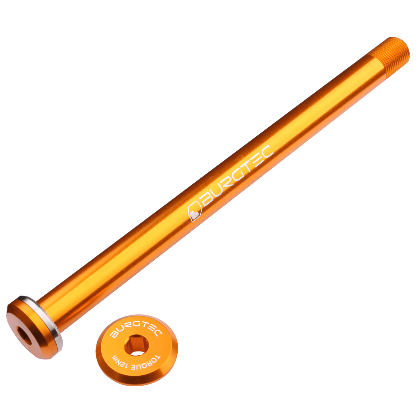 Burgtec Santa Cruz Rear Axle 12x168.5mm - Iron Bro Orange-Goodwynn&#39;sGoodwynn&#39;s