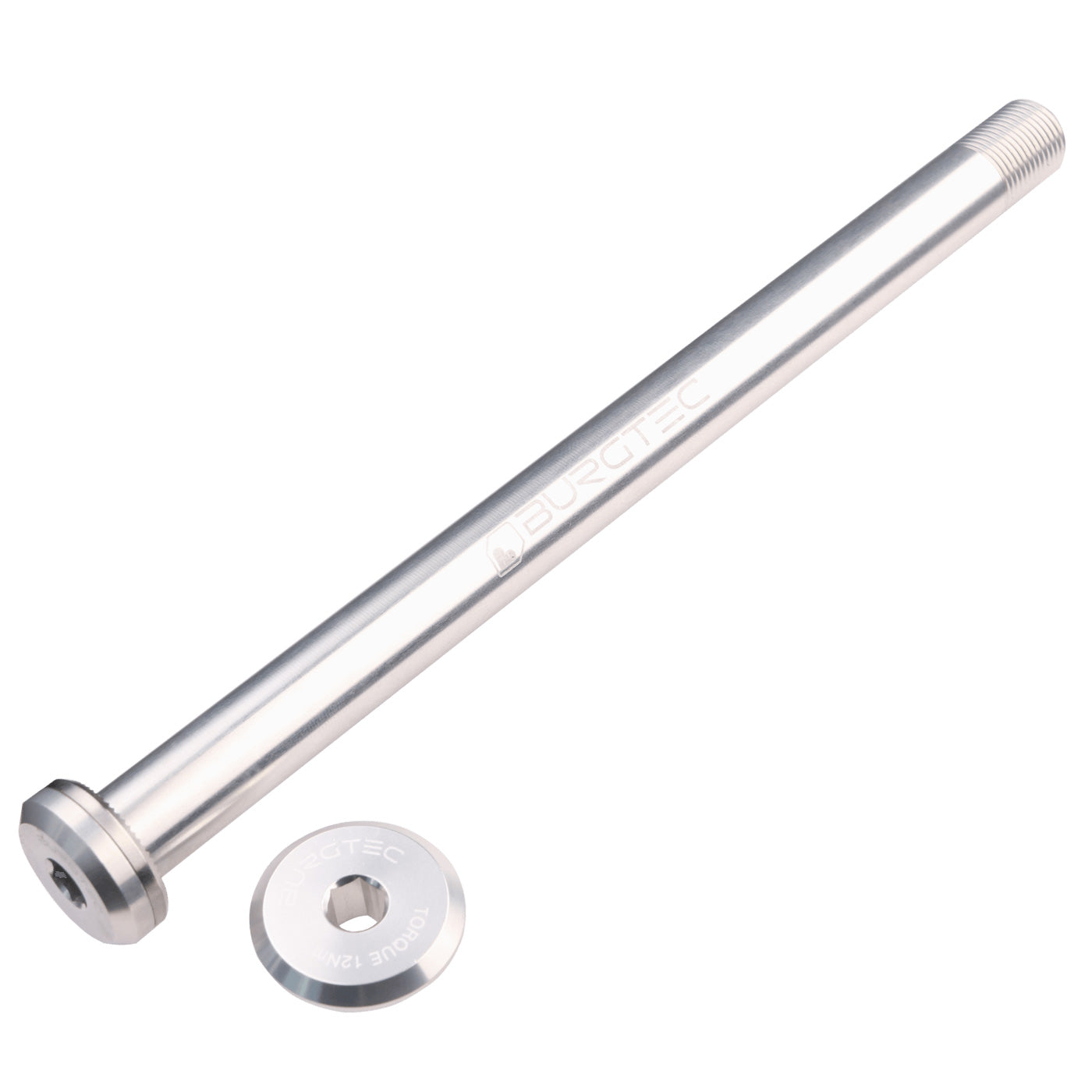 Burgtec Santa Cruz Rear Axle 12x168.5mm - Rhodium Silver-Goodwynn&#39;sGoodwynn&#39;s