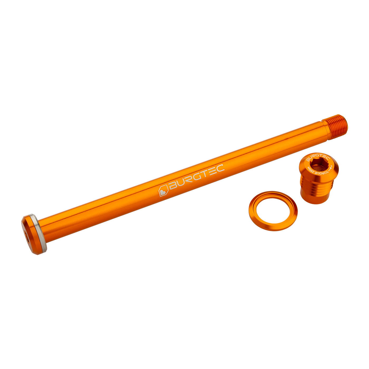 Burgtec Yeti Boost Rear Axle 12x174mm - Iron Bro Orange