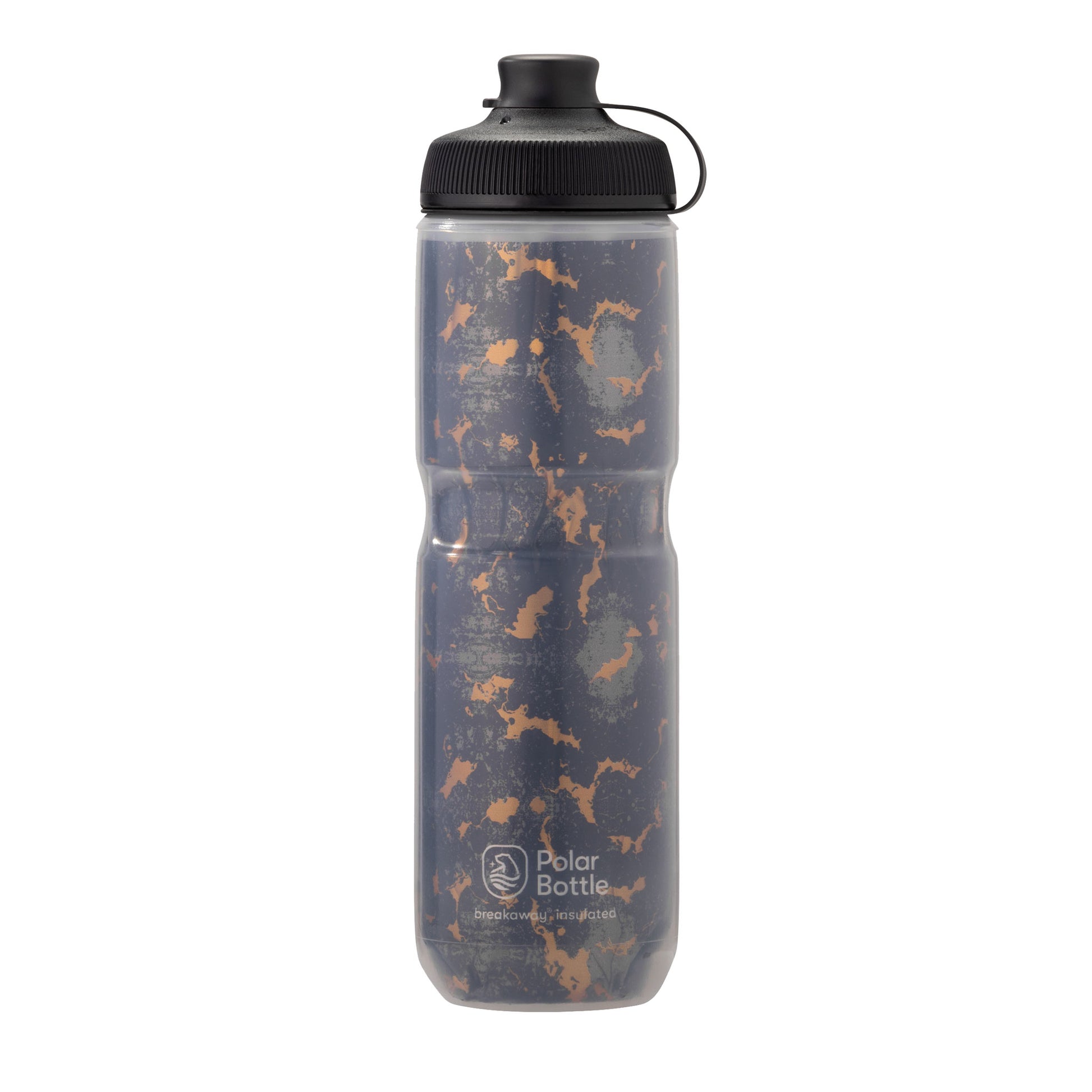 Polar Bottles Breakaway Muck Insulated Shatter Water Bottle - 24oz Charcoal/Copper-Goodwynn&#39;sGoodwynn&#39;s