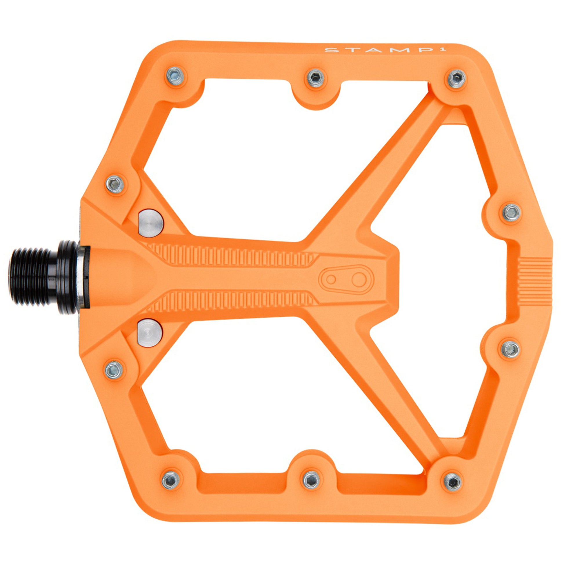 Crankbrothers Stamp 1 Gen 2 Pedals - Platform Composite 9/16" Orange Large-Goodwynn&#39;sGoodwynn&#39;s