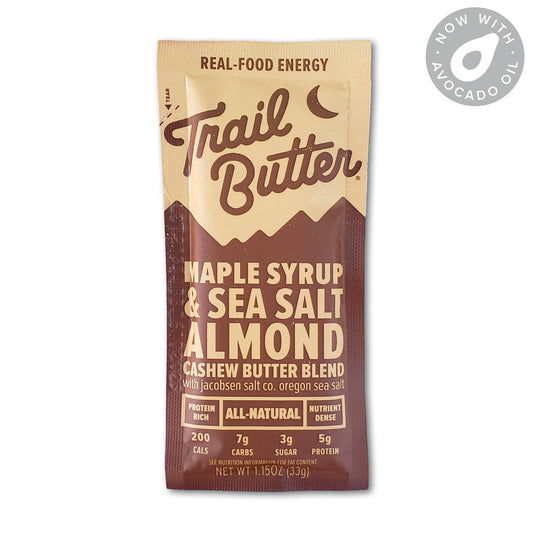 Trail Butter Nut Butter Blends - Maple Syrup & Sea Salt Almond Cashew  - 1.15oz Packets-Goodwynn's