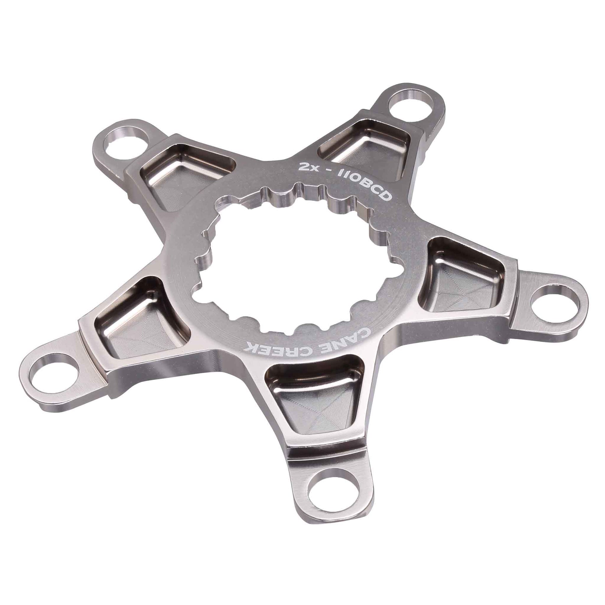 Cane Creek 2X Chainring Spider 110mm BCD Titanium Gray-Goodwynn&#39;sGoodwynn&#39;s