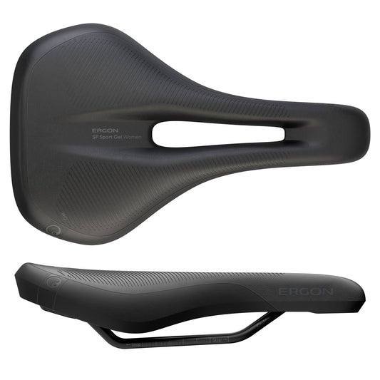 Ergon SF Sport Gel Saddle - Chromoly Black Womens Small/Medium-Goodwynn's