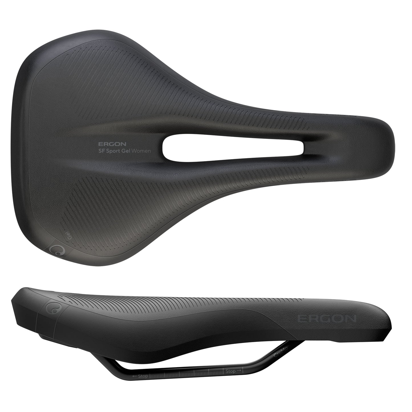 Ergon SF Sport Gel Saddle - Chromoly Black Womens Medium/Large