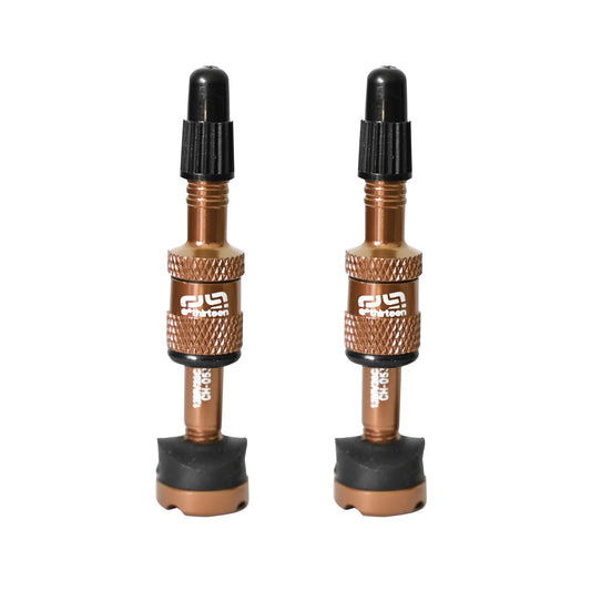 E*thirteen Quick Fill Tire Plasma Valves(19-23mm Rim) Pair - Brz-Goodwynn's