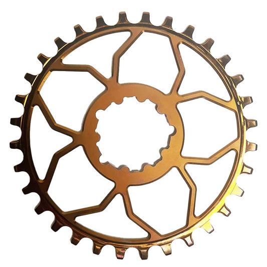 5Dev Titanium 3-Bolt Chainring 3mm Offset 30T Bronze-Goodwynn's