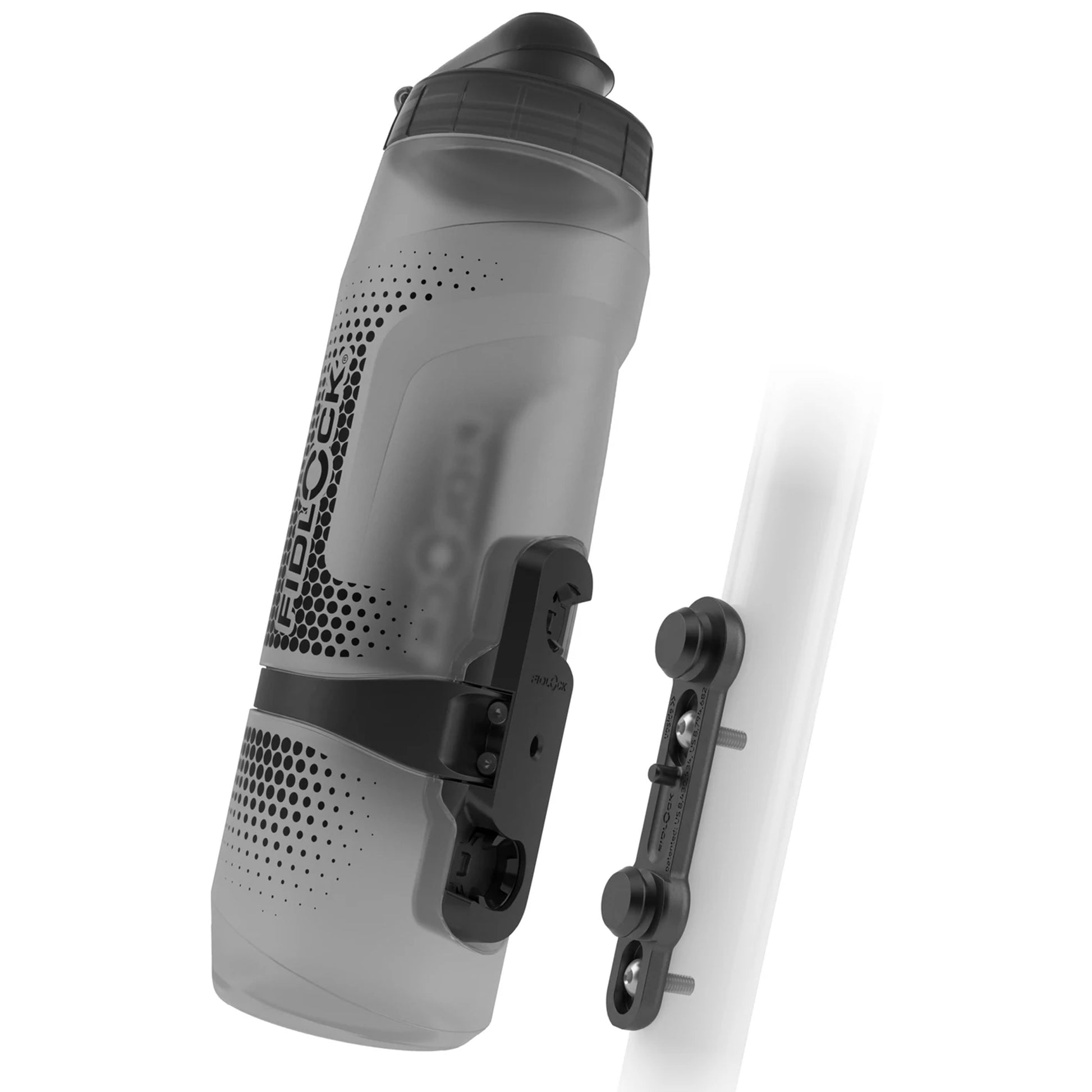 Fidlock TWIST Water Bottle Cage Set - Bike Base Mount Bolt-On 800ml Smoke-Goodwynn&#39;sGoodwynn&#39;s