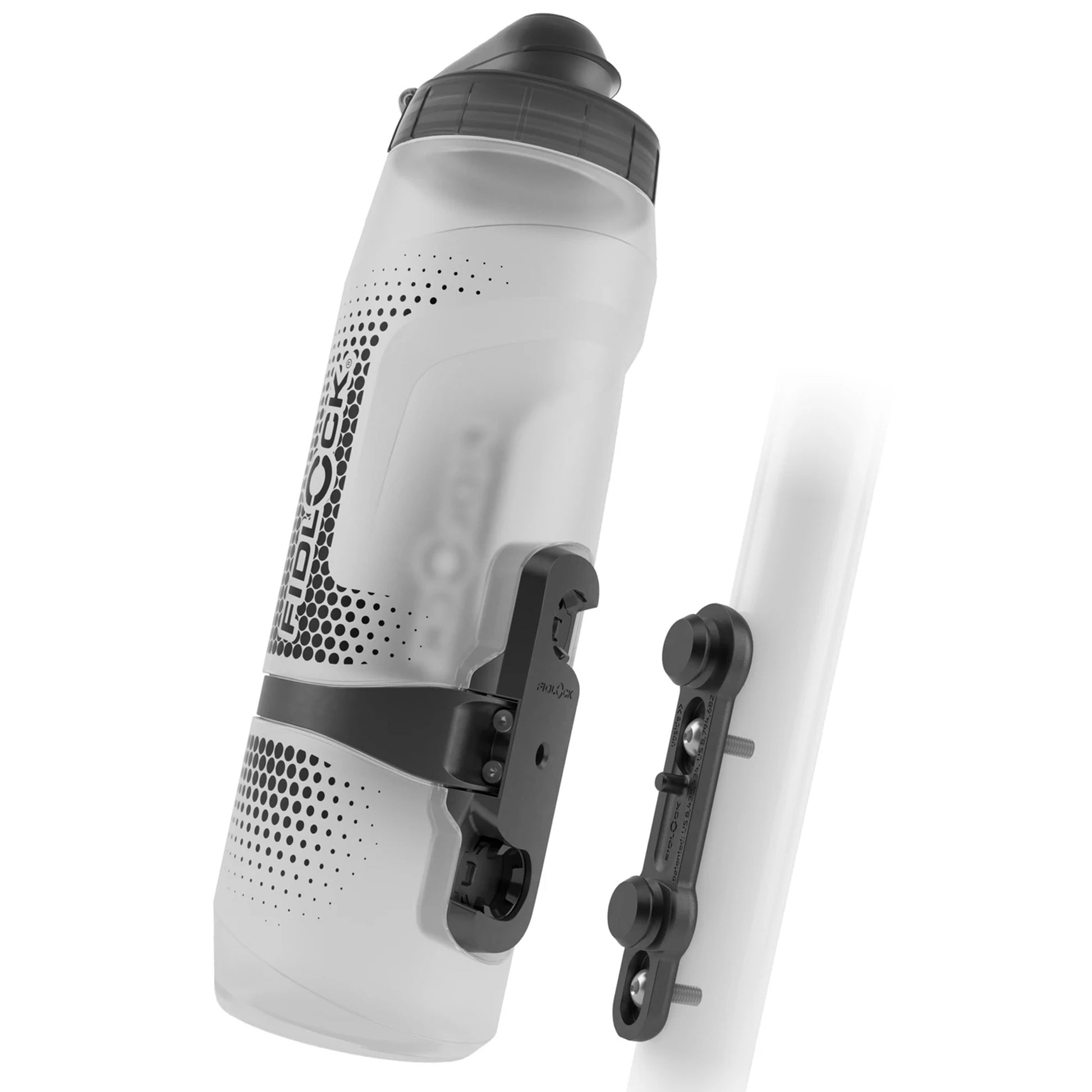 Fidlock TWIST Water Bottle Cage Set - Bike Base Mount Bolt-On 800ml Clear-Goodwynn&#39;sGoodwynn&#39;s