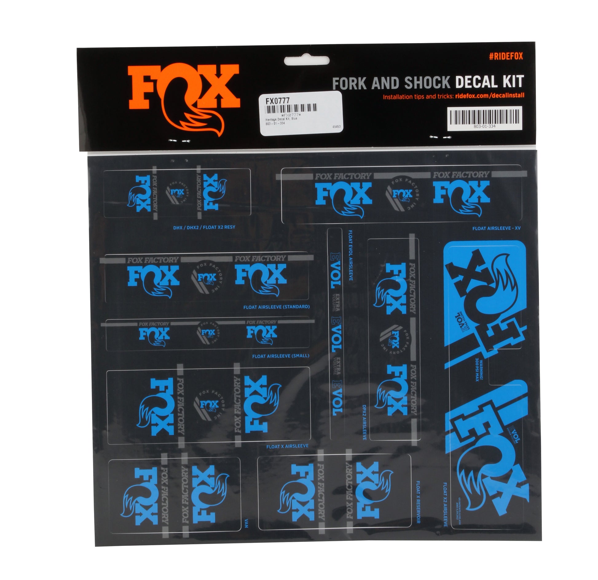 Fox Shox Heritage Decal Kit Blue-Goodwynn&#39;sGoodwynn&#39;s