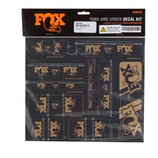 Fox Shox Heritage Decal Kit Gold-Goodwynn's