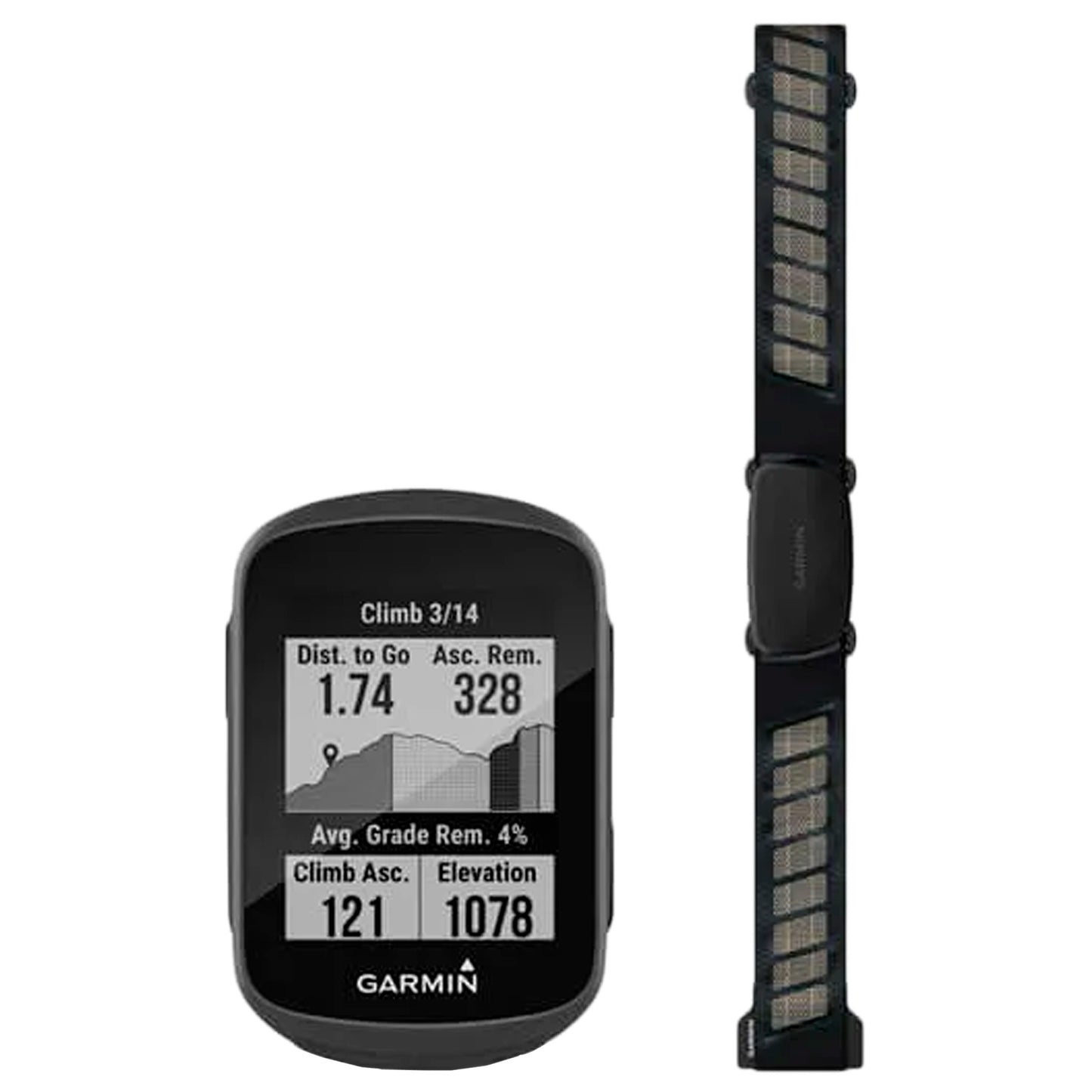 Garmin Edge 130 Plus Bundle Bike Computer - GPS HR Monitior Black