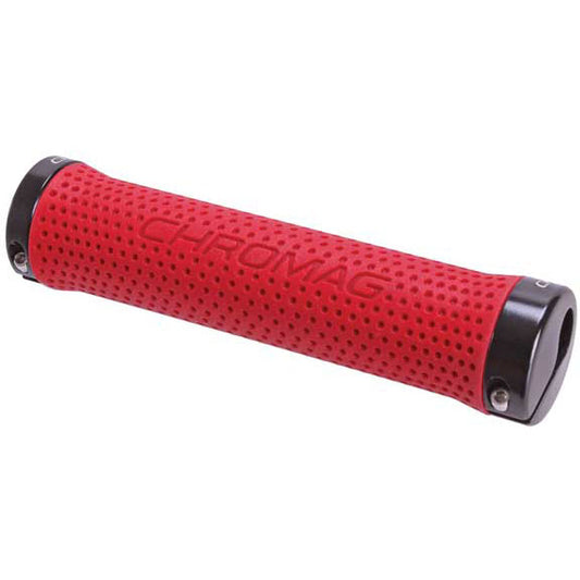 Chromag Basis Grips Red/Black-Goodwynn's