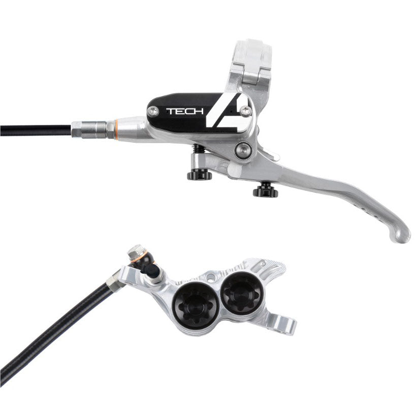 Hope Tech 4 V4 Disc Brake Left/Front 74mm Silver/Black