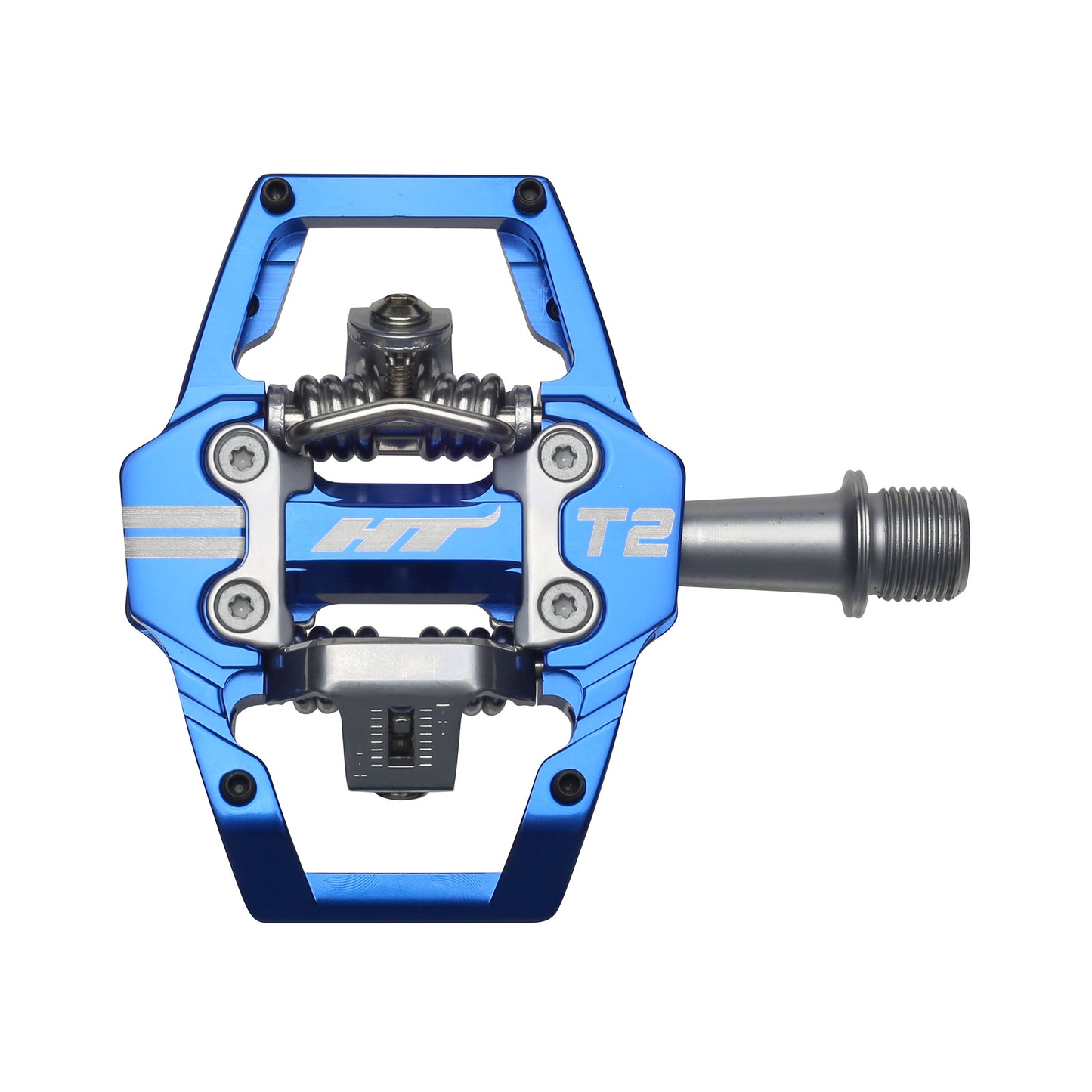 HT Pedals T2 Clipless Platform Pedals CrMo - Royal Blue