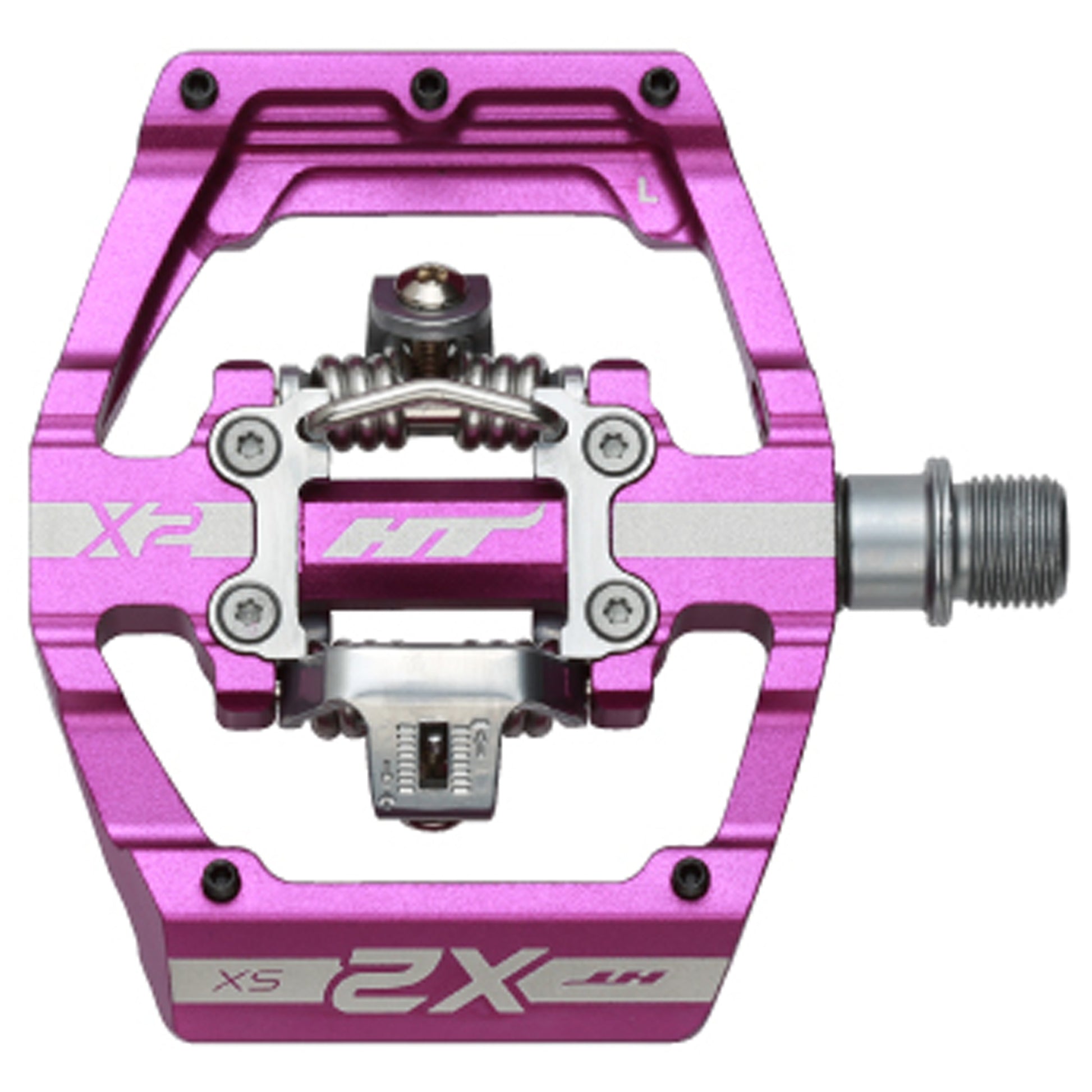 HT Pedals X2-SX Clipless Platform Pedals CrMo - Purple-Goodwynn&#39;sGoodwynn&#39;s