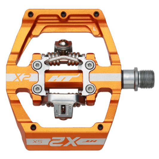 HT Pedals X2-SX Clipless Platform Pedals CrMo - Orange-Goodwynn's