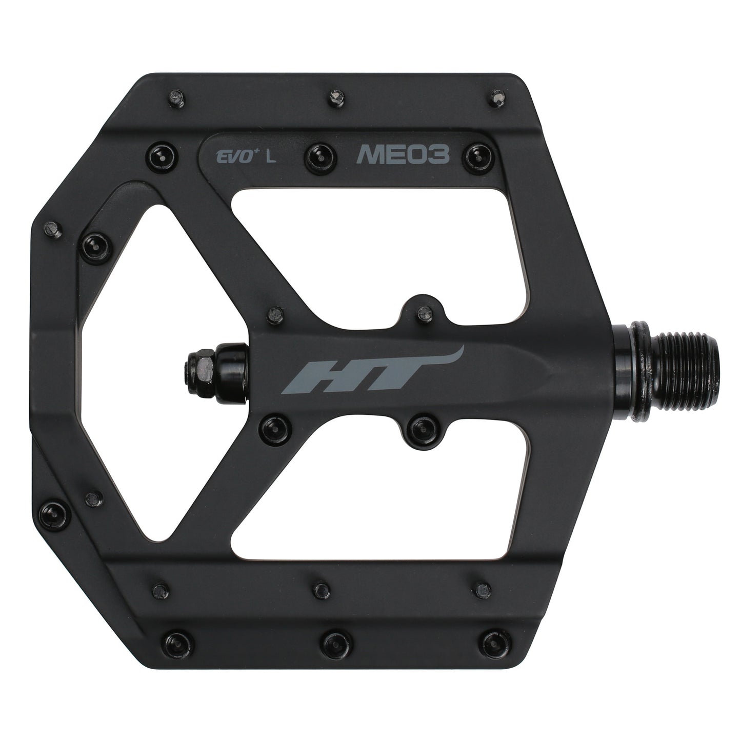 HT Pedals ME03 Evo+ Platform Pedals CrMo - Stealth Black