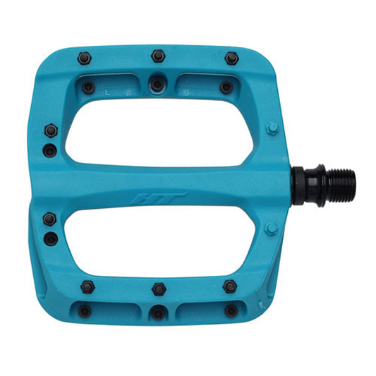 HT Components PA03A Nano P Platform Pedals Body: Nylon Spindle: Cr-Mo 9/16 Turquoise-Goodwynn's