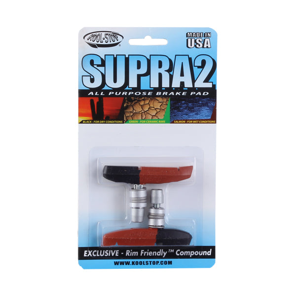 Kool Stop Supra 2 Pads Threaded - Dual Pr