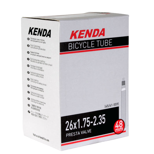 Kenda Butyl Tube 26 x 1.75-2.35" PV/48mm - Each-Goodwynn's