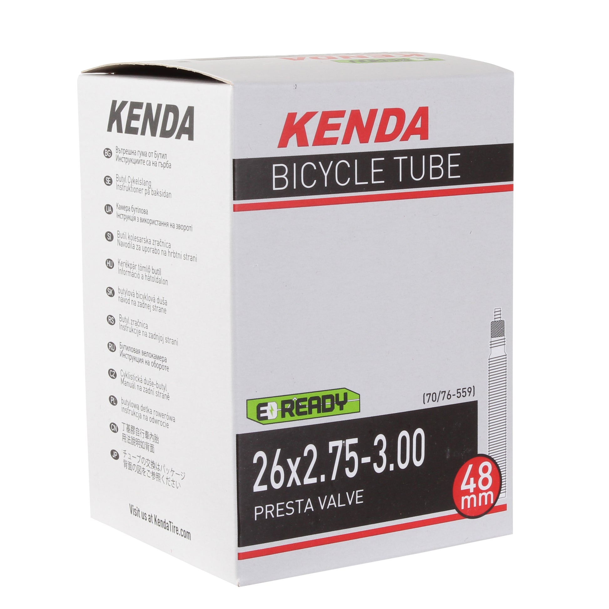 Kenda Butyl Tube 26 x 2.75-3.0" PV/48mm - Each-Goodwynn&#39;sGoodwynn&#39;s