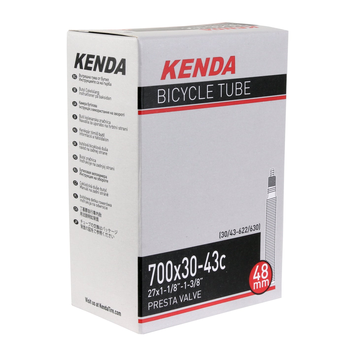 Kenda Presta Tube Presta Length: 48mm 700C 30-43C