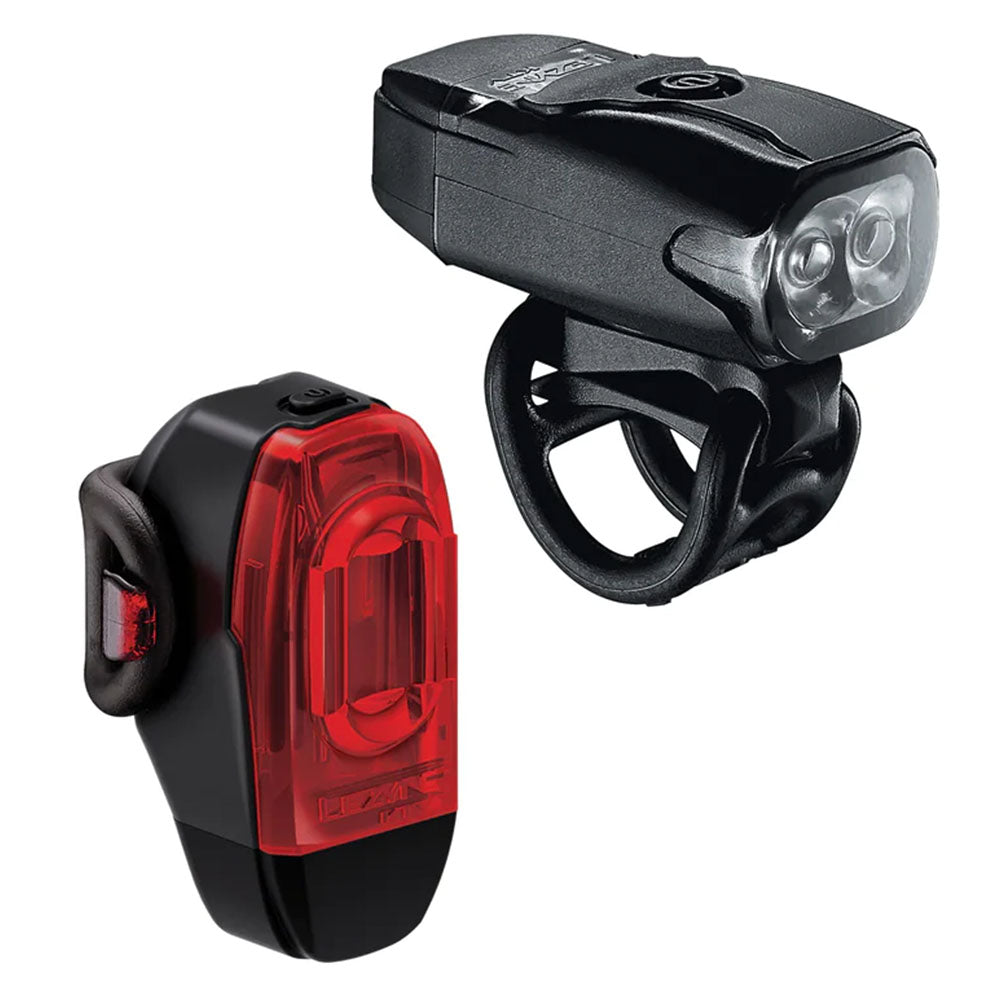 Lezyne KTV Drive+ and KTV Drive Headlight and Taillight Set - Black