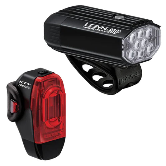 Lezyne Micro Drive 800+ and KTV Drive Pro+ Light Pair-Goodwynn's