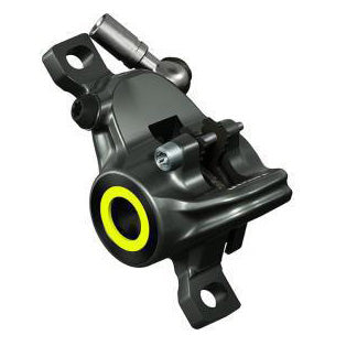 Magura MT8 SL Disc Brake Caliper - Front Rear Post Mount 2-Piston Gray/Red/YLW-Goodwynn's