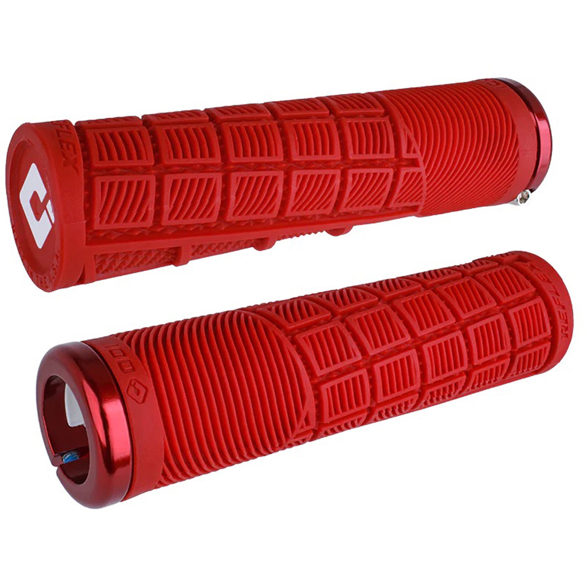 ODI Reflex V2.1 Grips - White/Red Lock-On-Goodwynn&#39;sGoodwynn&#39;s