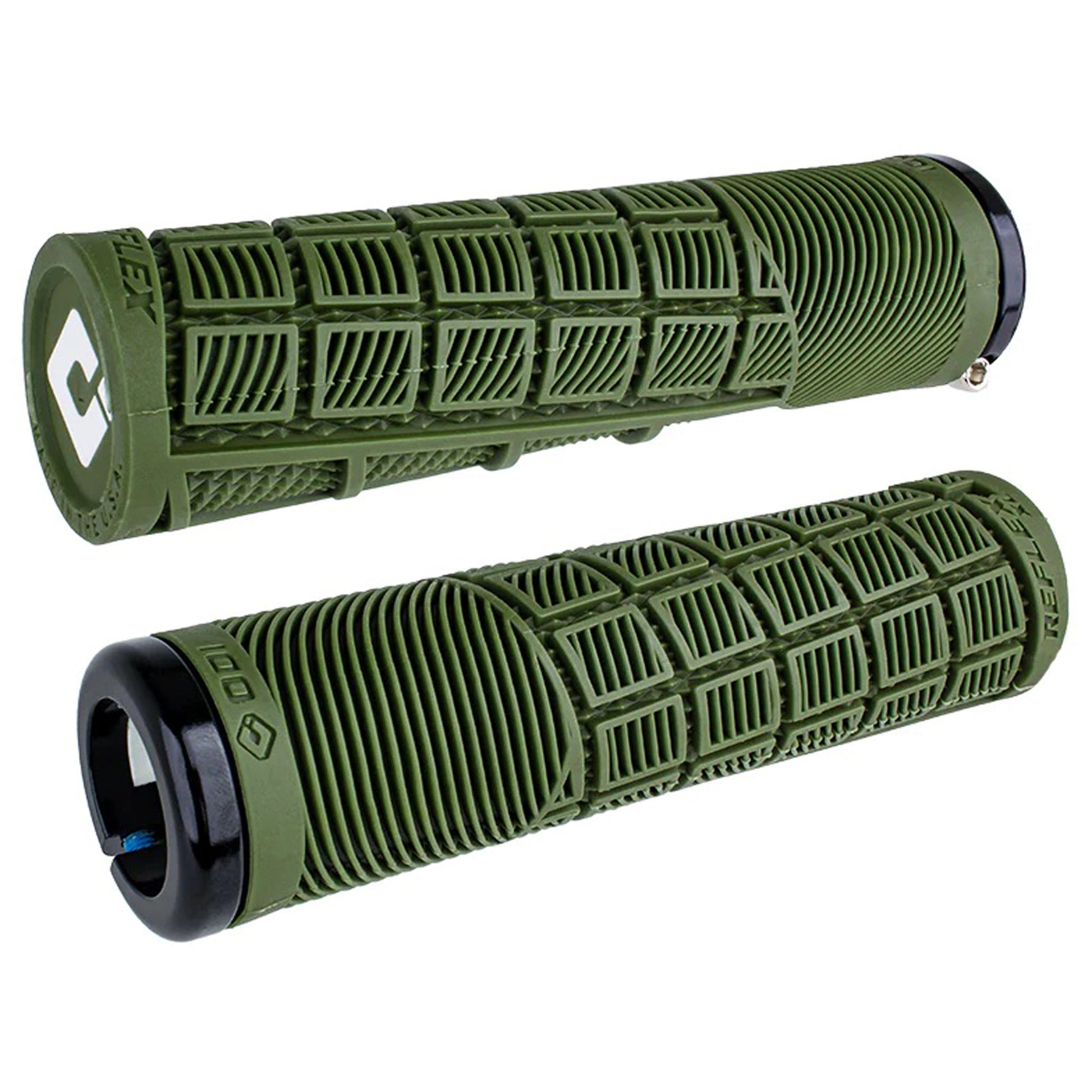 ODI Lock-On MTB Reflex XL Grip - Army Green/Black-Goodwynn&#39;sGoodwynn&#39;s