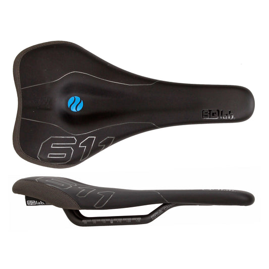 SQlab 611 Ergowave carbon rail 130* saddle blk-Goodwynn's