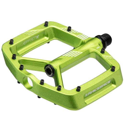 RaceFace Aeffect R Pedals - Platform Aluminum 9/16" Green-Goodwynn's