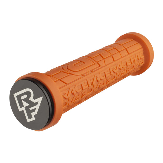 Race Face Grippler Lock-On Grips 30mm Orange-Goodwynn's