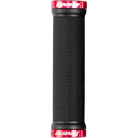 Reverse Classic Thin Lock-On Grips 28mm Black/Red-Goodwynn's