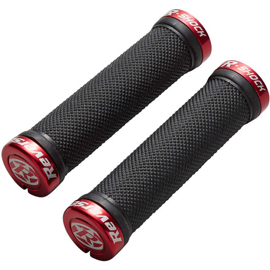 Reverse R-Shock Lock-On Grips 31mm - Black/Red-Goodwynn's