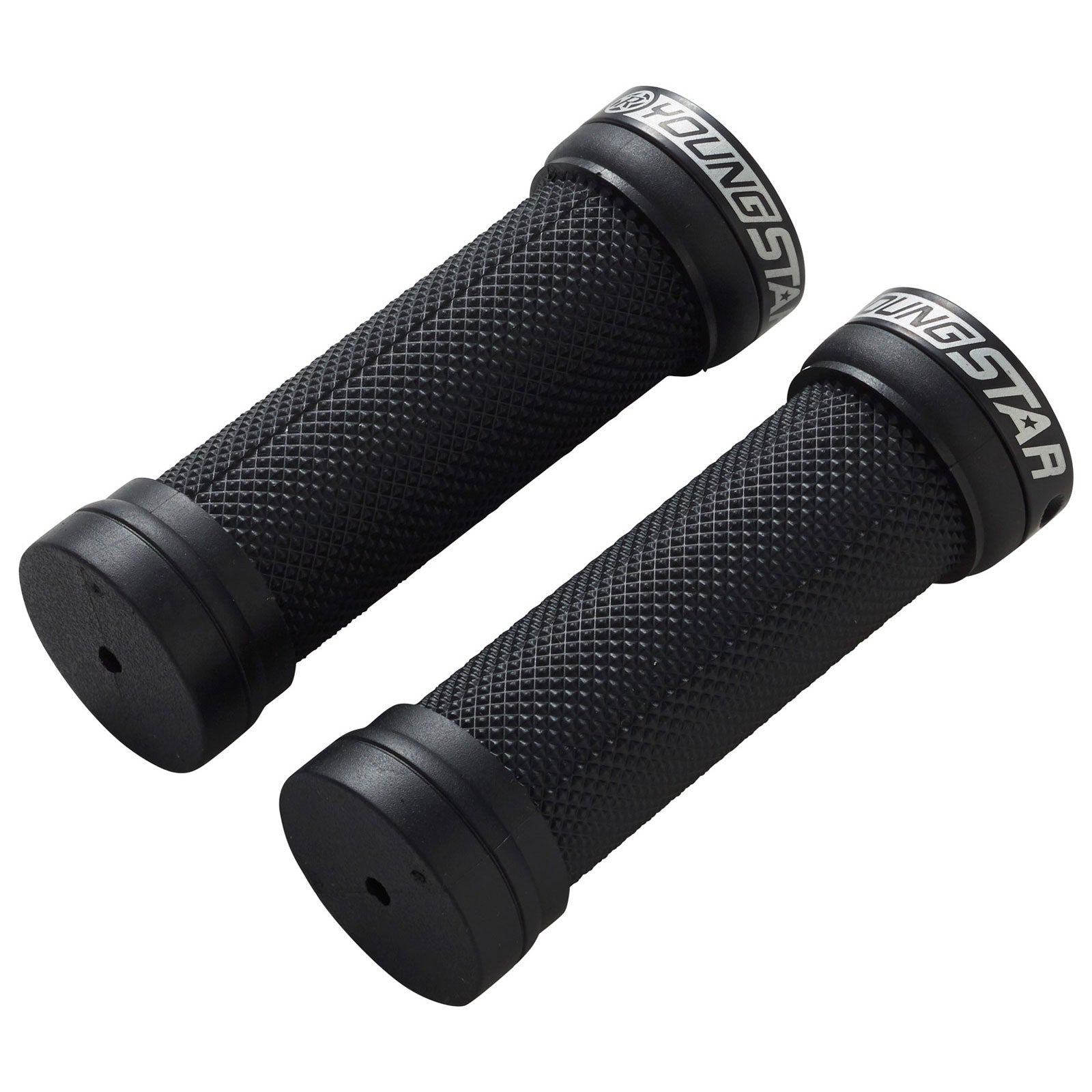 Reverse Youngstar Single Lock-On Grips 28mm Black/Black-Goodwynn&#39;sGoodwynn&#39;s