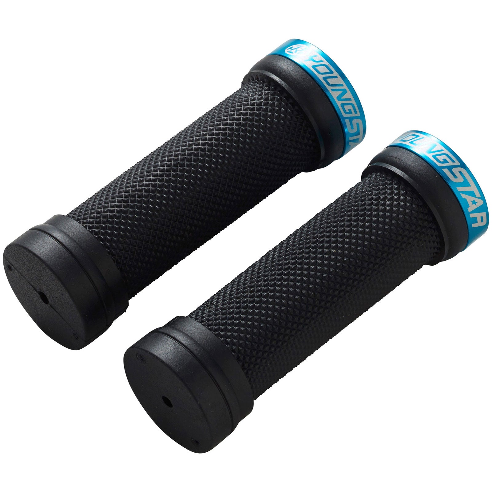 Reverse Youngstar Single Lock-On Grips 28mm Black/Light Blue-Goodwynn&#39;sGoodwynn&#39;s