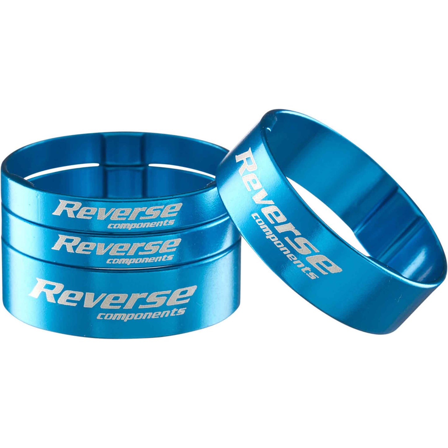 Reverse Ultralight Headset Spacer Set Set/4 Light Blue