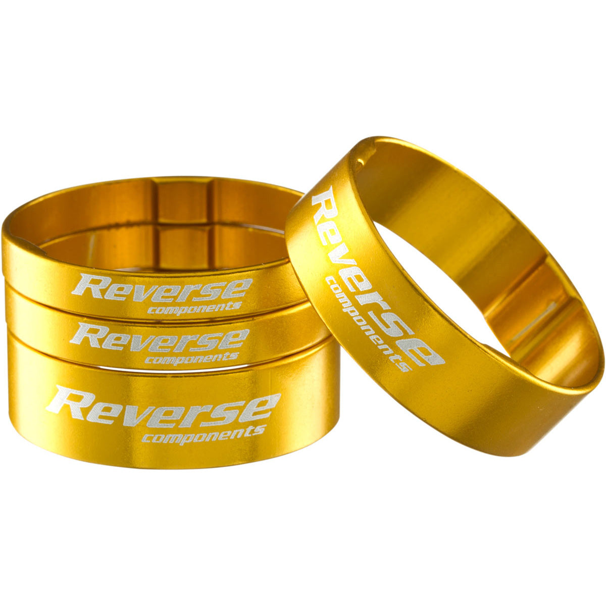 Reverse Ultralight Headset Spacer Set Set/4 Gold